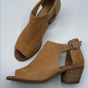 Lucky Brand Peep Toe Booties